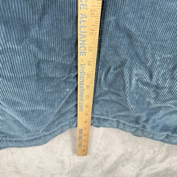 L.L. Bean Corduroy Barn Work Coat Chore Jacket Womens 1X Teal Quilted VTG 90s - Picture 11 of 12